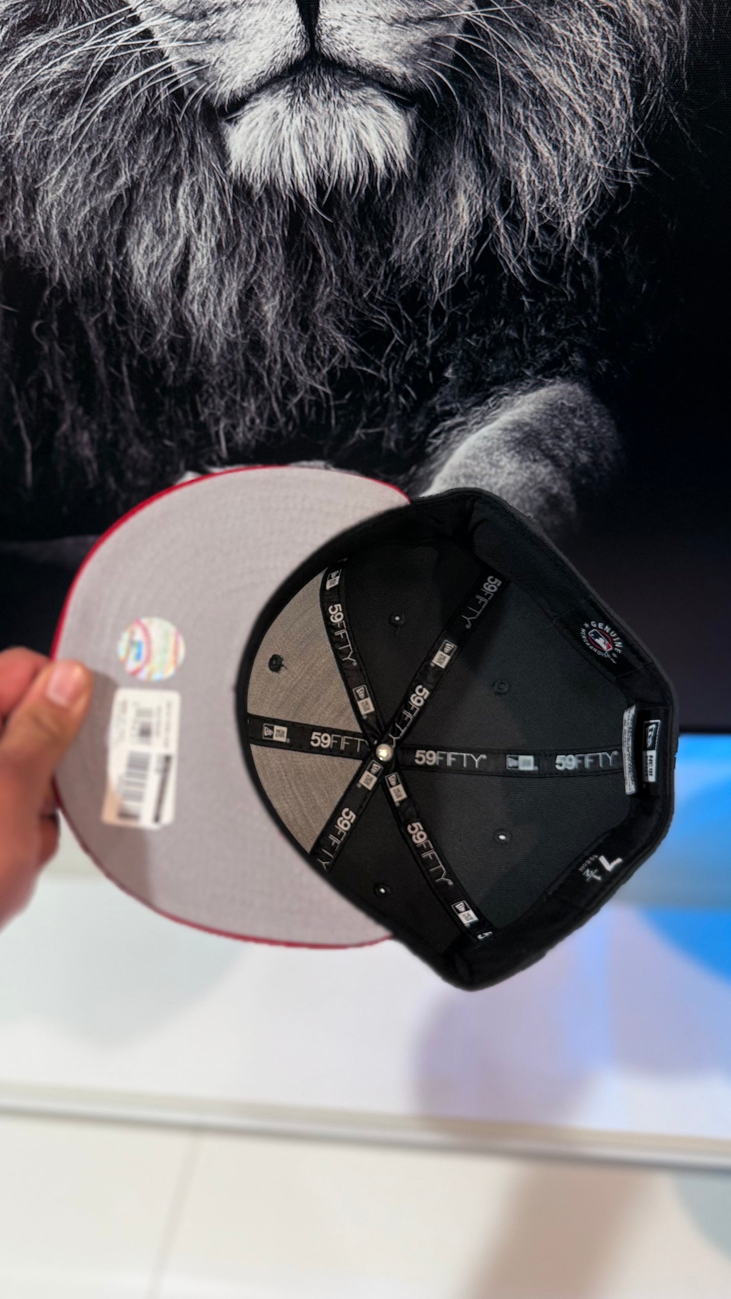 New era 59FIFTY red chicago white sox w/white outline