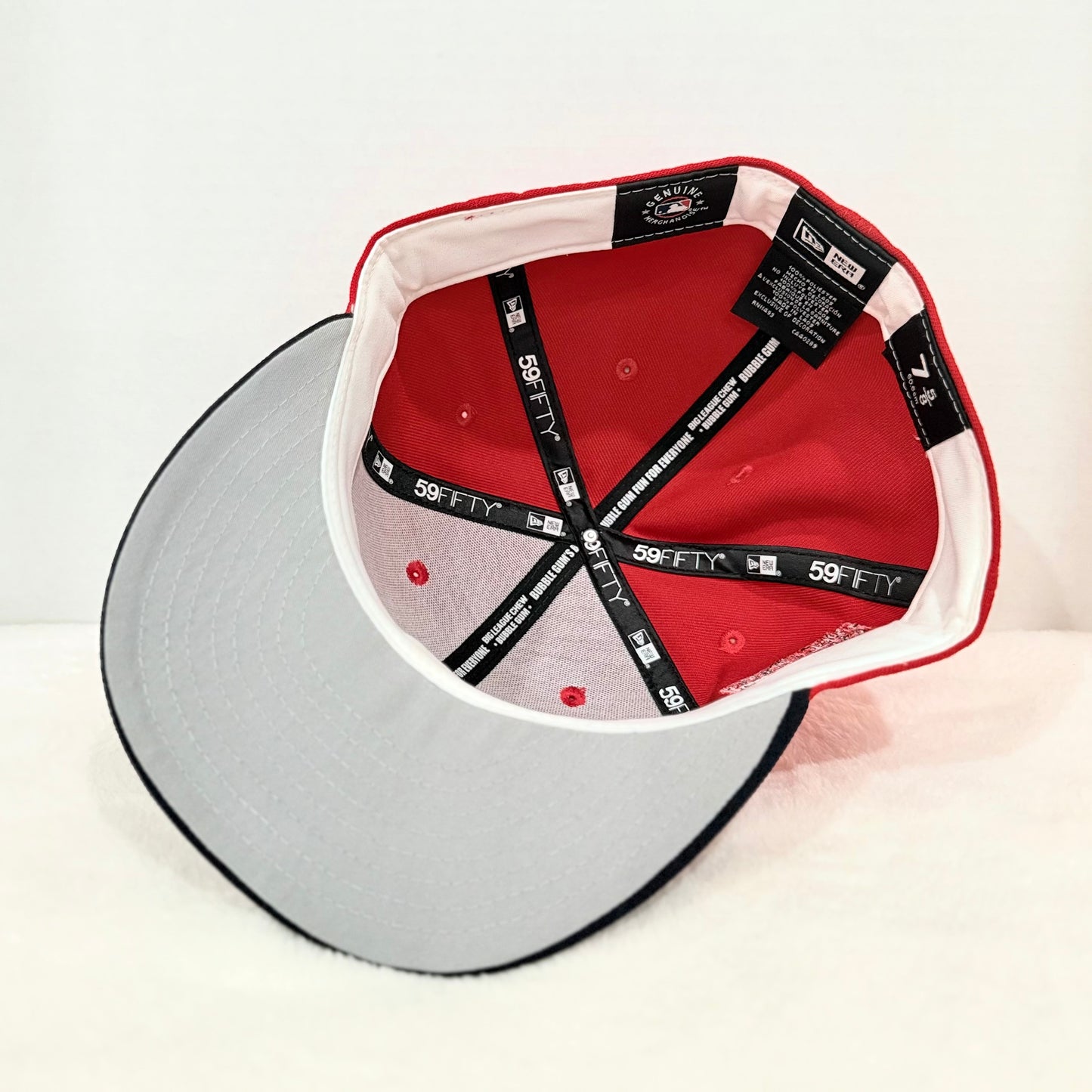 New Era exclusive 59FIFTY red Anaheim Angels W/ side patch 7 5/8